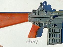 60's Mattel Firebolt Army M16 Tommy Burst Machine Submachine Combo Sonic/Cap Gun