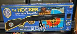 80s T. J. Hooker Riot Gun Target set Placo toys vintage William Shatner Star Trek