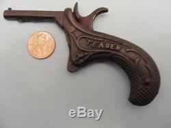 ANTIQUE 1880'S CAST IRON TEASER CAP GUN 4 1/4 INCHES LONG