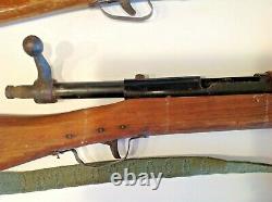 ANTIQUE WOOD and IRON/METAL HANDCARVED RIFLE GUNS