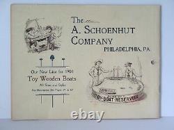 Ant. Phila. Schoenhut child's toy1901 catalog & price list piano pond-boat guns
