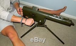 Antique 1940's Pressed Steel Tru-Matic US Army Browning Machine Gun Military Toy