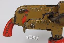 Antique GREY IRON CASTING CO. 1920's Rapid Fire Toy Machine Gun for Restoration