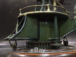 Antique Marklin Navy Deck Gun Mechanical Tin Litho Cast Iron Küstenschutz Kanone