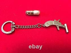 Antique Original Orig Maus Germany Pin Cap Gun keychain with caps