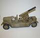 Antique Pressed Steel Sonny Military Toy Truck With Artillery Gun