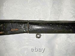 Antique Primitive Hand Hewn Wooden Toy Rifle Musket Long Gun