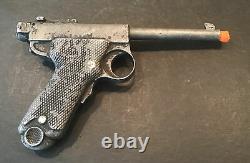 Antique Rare Cast Aluminum Toy Gun Japanese Nambu Pistol Replica Free Shipping