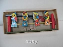 Antique Toy Target Game / Pop the Bird / Complete with Daisy Cork Gun