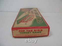 Antique Toy Target Game / Pop the Bird / Complete with Daisy Cork Gun