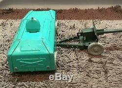 Antique very rare tin toy BTR military with a gun Armored personnel carrier USSR