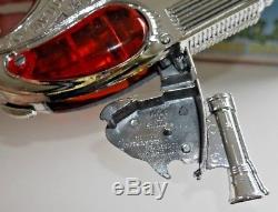 BOXED LONE STAR SPACE OUTLAW ATOMIC PISTOL RAY GUN CHROME VINTAGE 1950s B841