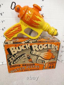 BUCK ROGERS Daisy 1930s liquid helium pistol ORIG BOX space gun rocket robot toy
