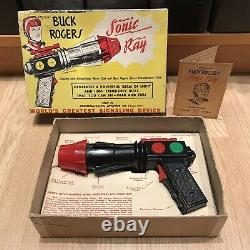 Buck Rogers Vintage Sonic Ray Gun Complete In Box Works! Space Toy