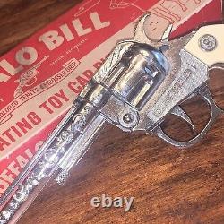 Buffalo Bill J. &E. Stevens Repeating Toy Cap Pistol With Box Unfired Clean Cap Gun