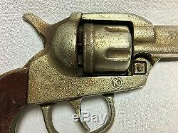 C1940 Vintage KLIGORE BIG HORN Case Iron Cap Gun for Parts or Repair