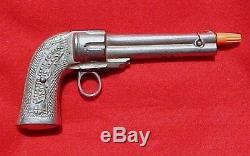 CAST IRON CAP GUN, PISTOL, PEA SHOOTER, TOY, MAGAZINE 1892