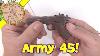 Captain Jack Army 45 Cap Pistol 6 Die Cast Toy Gun Collection