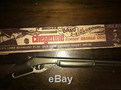 Cheyenne TV Western Daidy Saddle Gun Toy gun With Box Warner Bros Clint Walker