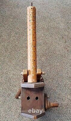 Circa 1920 American Folk Art Hand Crank Tripod Machine Gun Toy
