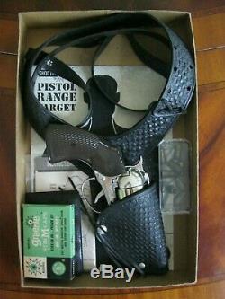 Complete Mattel Shootin' Shell Snub-Nose. 38 Cap Gun Detective Set withBox Nice