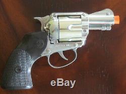 Complete Mattel Shootin' Shell Snub-Nose. 38 Cap Gun Detective Set withBox Nice