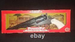 Crescent Kansas Kid Cap Pistol Toy Vintage in Original Box