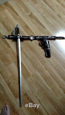 Custom Made Zorro Holster, Gun, and Sword Set. New but appears 1950's vintage