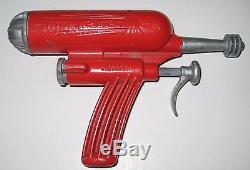 DAN DARE Atomic Jet Gun Raygun red colour with box Crescent DCMT space lone star