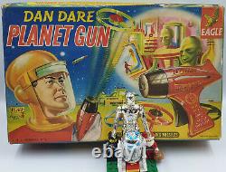 DAN DARE PLANET GUN WITH 3 SPINNING MISSILES MADE BY J&l RANDALL LTD (MLFP)