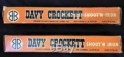 DAVY CROCKETT SHOOTN IRON 50 shot repeater cap gun in original box