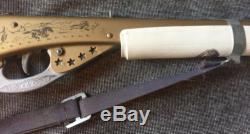 Daisy Model 967 Golden Smoke Rifle Vintage POP Gun Original Sling &White Stock