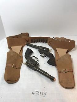Daisy Toy Cap Gun with Leather Holster Vintage