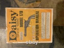 Daisy model 179 Peacemaker Six Gun BB pistol with holster and box