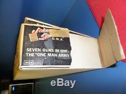 EXCELLENT Johnny Seven 7 OMA TOY RIFFLE GUN TOPPER TOYS 1964 ORIGINAL BOX L@@K