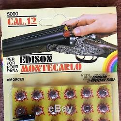 Edison Giocatti Monte Carlo Cal. 12 Vintage Cap Gun Ammo (only) Various Colors