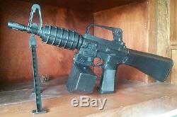 Entertech M16 WithBox Magazine Water Toy Gun Vintage 80s Classic Rambo Style Toy