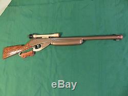 Extremely Rare Working Cap Daisy Chestnut Stock Model 660 POP Gun Rifle & Scope