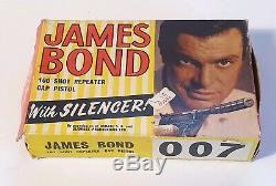 Extremely rare MIB vintage Lone Star 007 James Bond TOY repeater cap pistol gun
