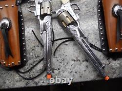 Fantastic. VINTAGE HUBLEY COLT 45 DIECAST CAP GUNs Custom holster