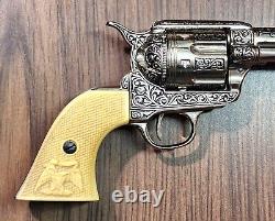 Franklin Mint or Denix Spain Life Size Reblica Colt 1873 Cap Gun Western Cowboys