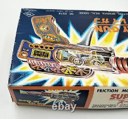 Friction Motor Sparking Super Jet Ray Gun Yoshiya Japan 1960s KO Original Box #1