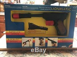 Full Case 1983 Edison Giocattoli Lionmatic Toy Cap Guns 1 dozen MIB 1980S find