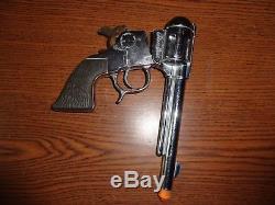 George Schmidt Alan Ladd Shane 10.5 Chrome Plated Diecast Toy Cap Gun D