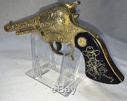 Gold Plated HOPALONG CASSIDY Gun WYANDOTTE TOYS One Of The RAREST Cap Guns