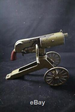 Grey Iron Casting Company Anti Aircraft Rapid Fire Machine Cap Gun Cast Iron Toy