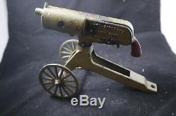 Grey Iron Casting Company Anti Aircraft Rapid Fire Machine Cap Gun Cast Iron Toy