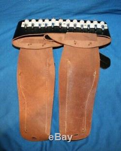 HAVE GUN WILL TRAVEL DOUBLE HOLSTER SET WithORIG. BOX UNFIRED CIRCA 1958 -RARE