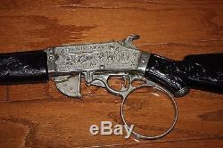 Hubley Chuck Connors Black Rifleman Flip Special Cap Gun Rifle