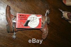 HUBLEY REMINGTON OLD STOCK cap gun antique with cap holders box sealed